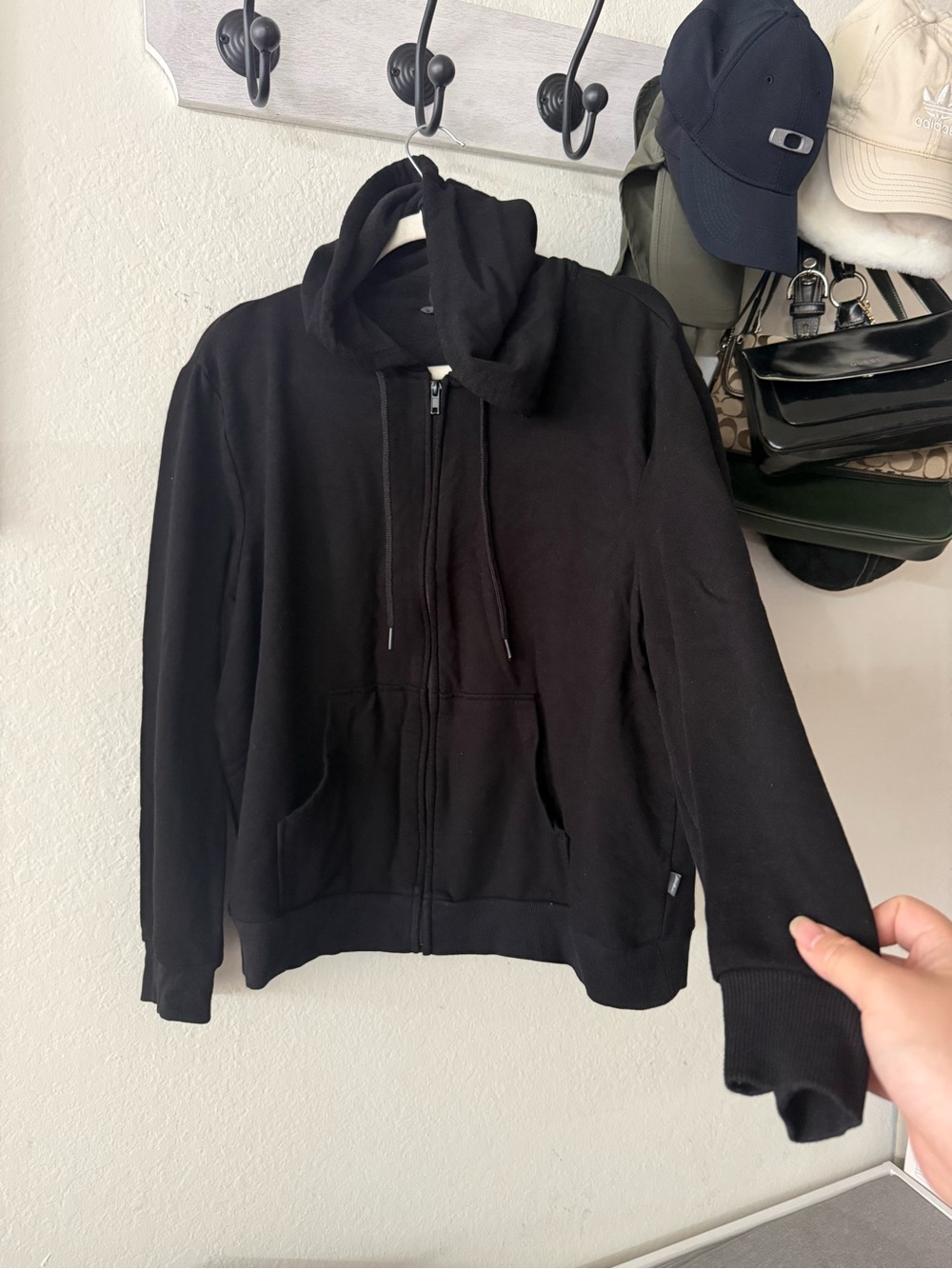 Eddie Bauer Women's Black Hooded Zip Jacket